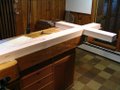 Assembled Cross on Bench